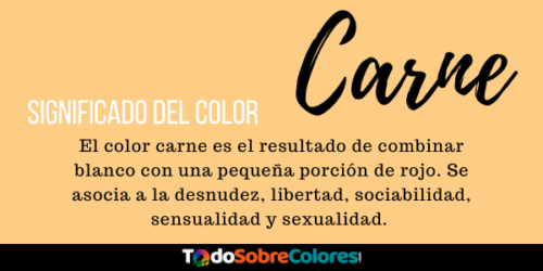 significados color carne