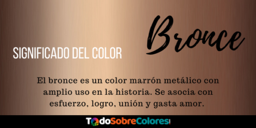 significado color bronce