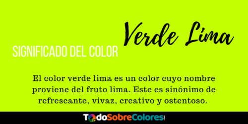 significado verde lima