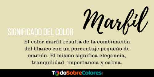 significado del color blanco marfil