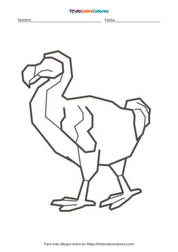 Dibujos de dodos para colorear