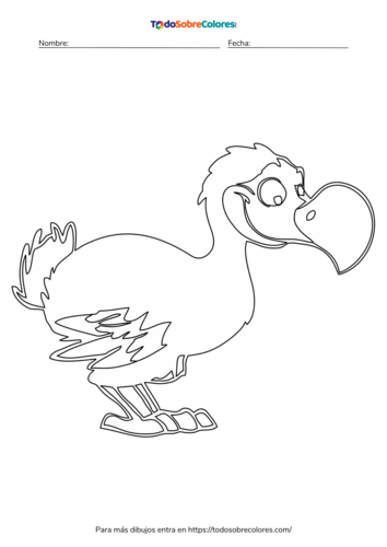 Dibujos de dodos para colorear