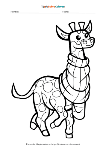Dibujos de jirafas para colorear