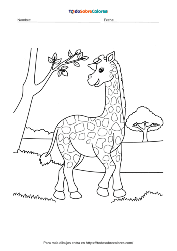 Dibujos de jirafas para colorear