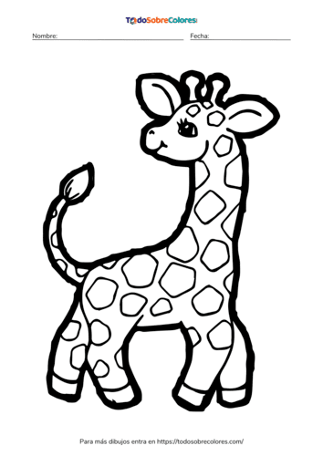 Dibujos de jirafas para colorear