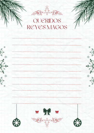 cartas para los reyes magos
