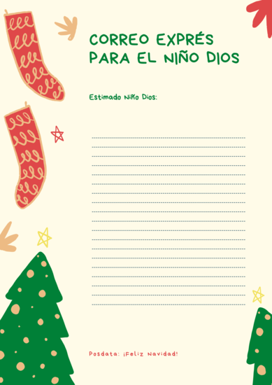 modelos cartas para el niño jesus