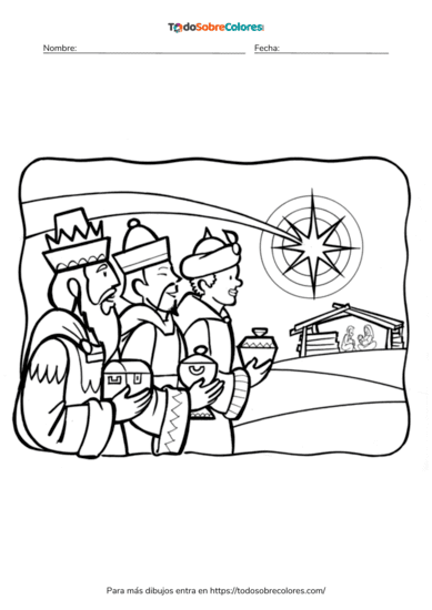 dibujos de los reyes magos