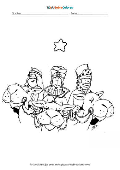 dibujos de los reyes magos