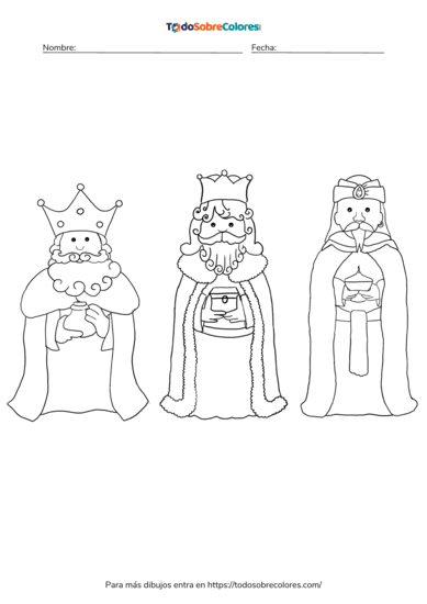dibujos de los reyes magos
