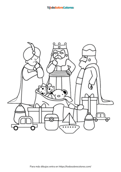dibujos de los reyes magos