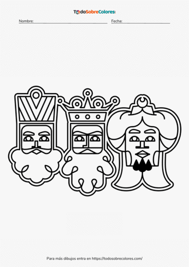 dibujos de los reyes magos