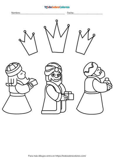 dibujos de los reyes magos