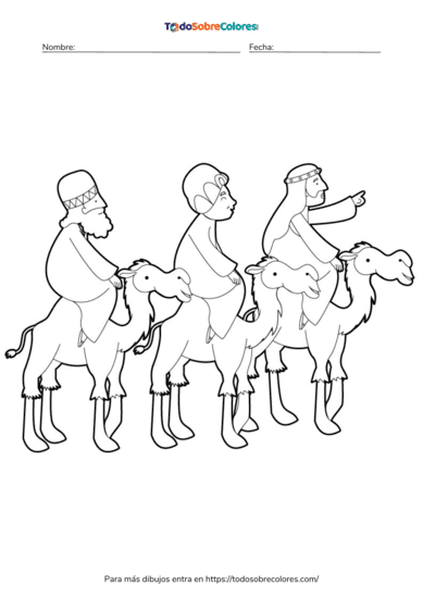 dibujos de los reyes magos