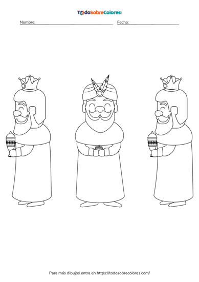 dibujos de los reyes magos