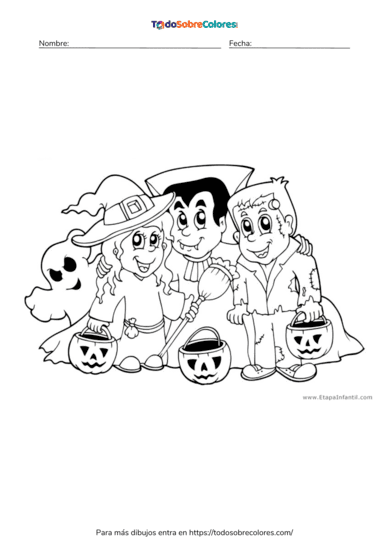Dibujos de Halloween para colorear