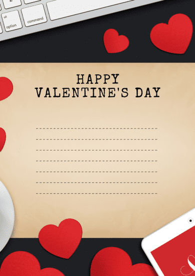 modelos cartas para san valentin