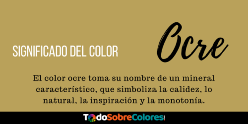significados color ocre