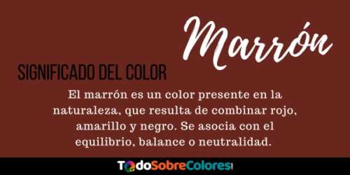 significados del color marron